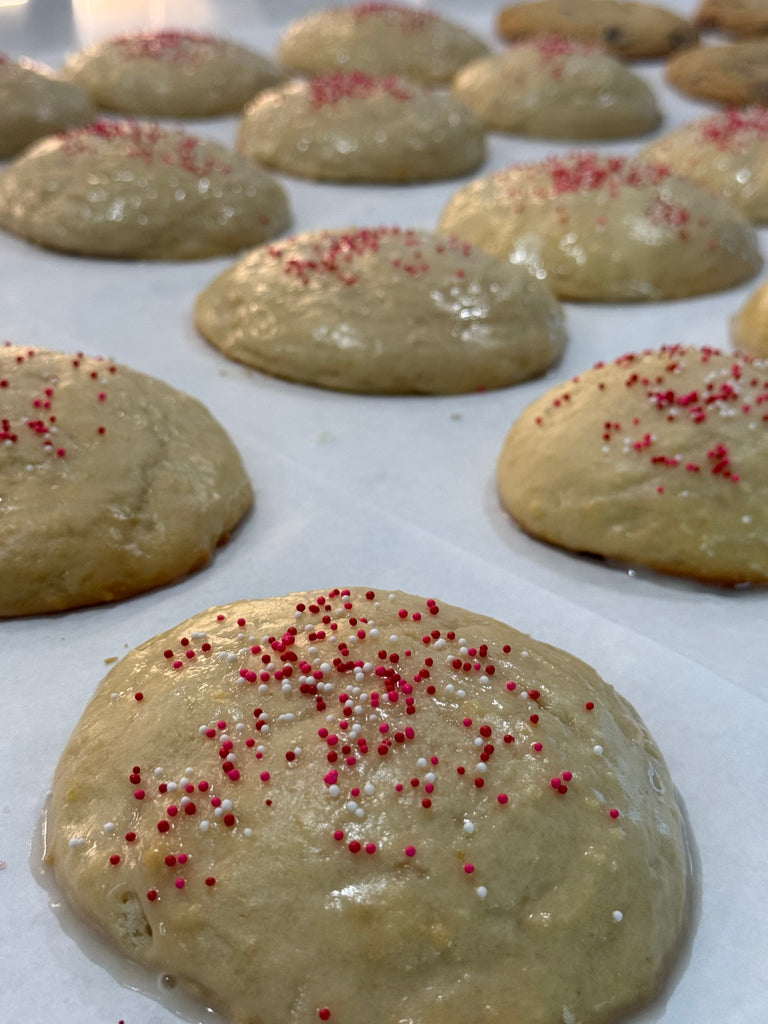 Glazed Sprinkle Cookies