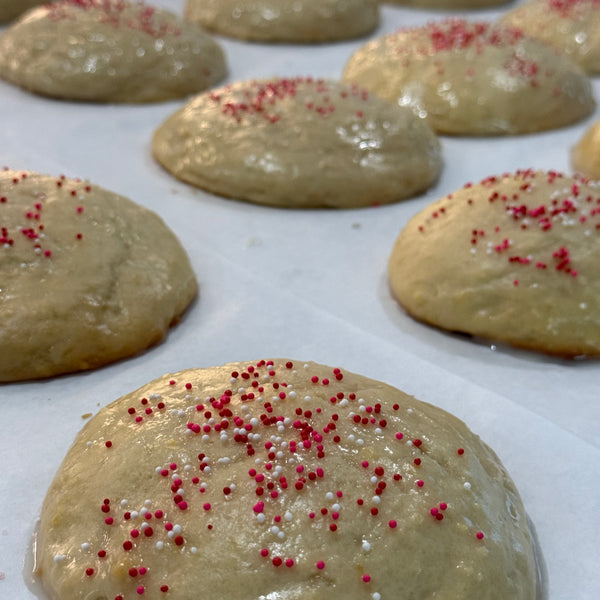 Glazed Sprinkle Cookies